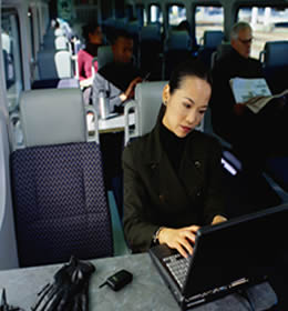 Revista digital en el tren