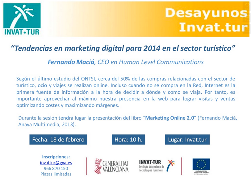 Marketing Online 2.0 de Fernando Maciá en Invat-tur