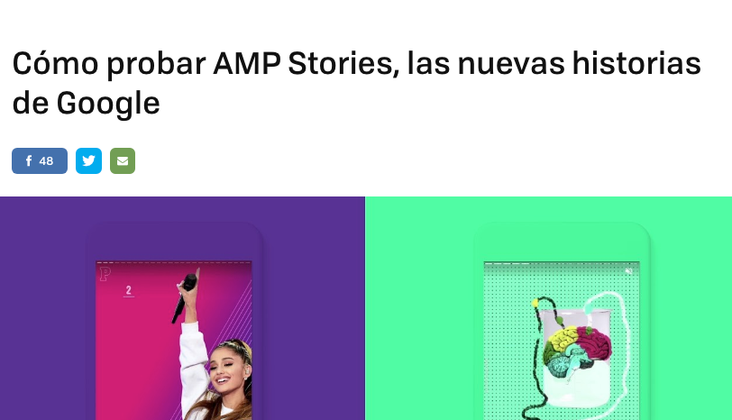 New AMP stories