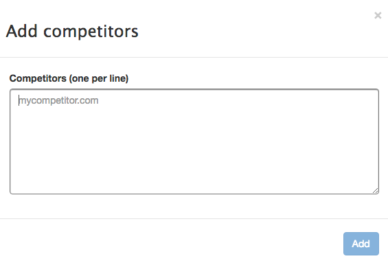 Módulo para añadir competidores en Advanced Web Ranking