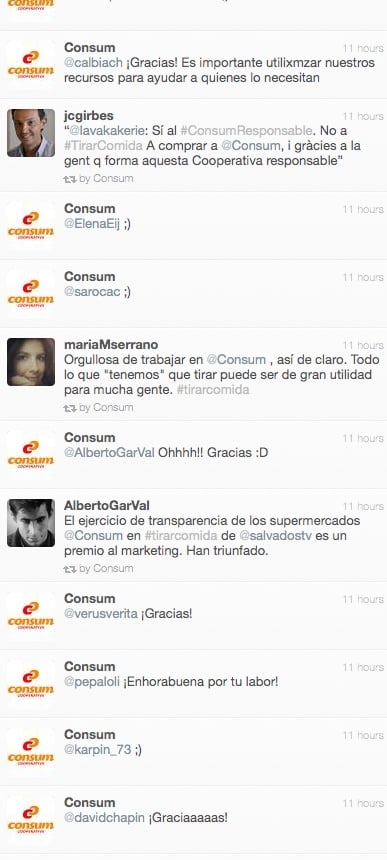 Twitter Supermercados Consum