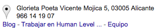 Rich snippet datos estructurados human level