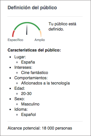 Definicion públicos en Facebook Ads