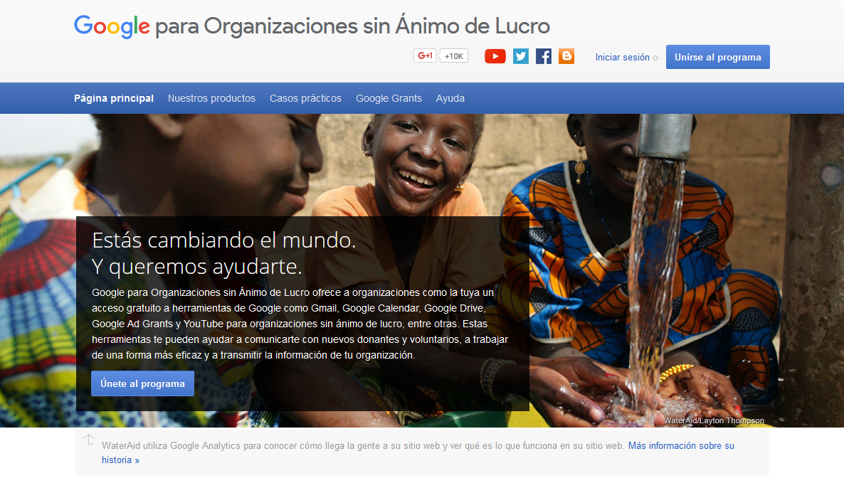 Google para Organizaciones sin Ánimo de Lucro