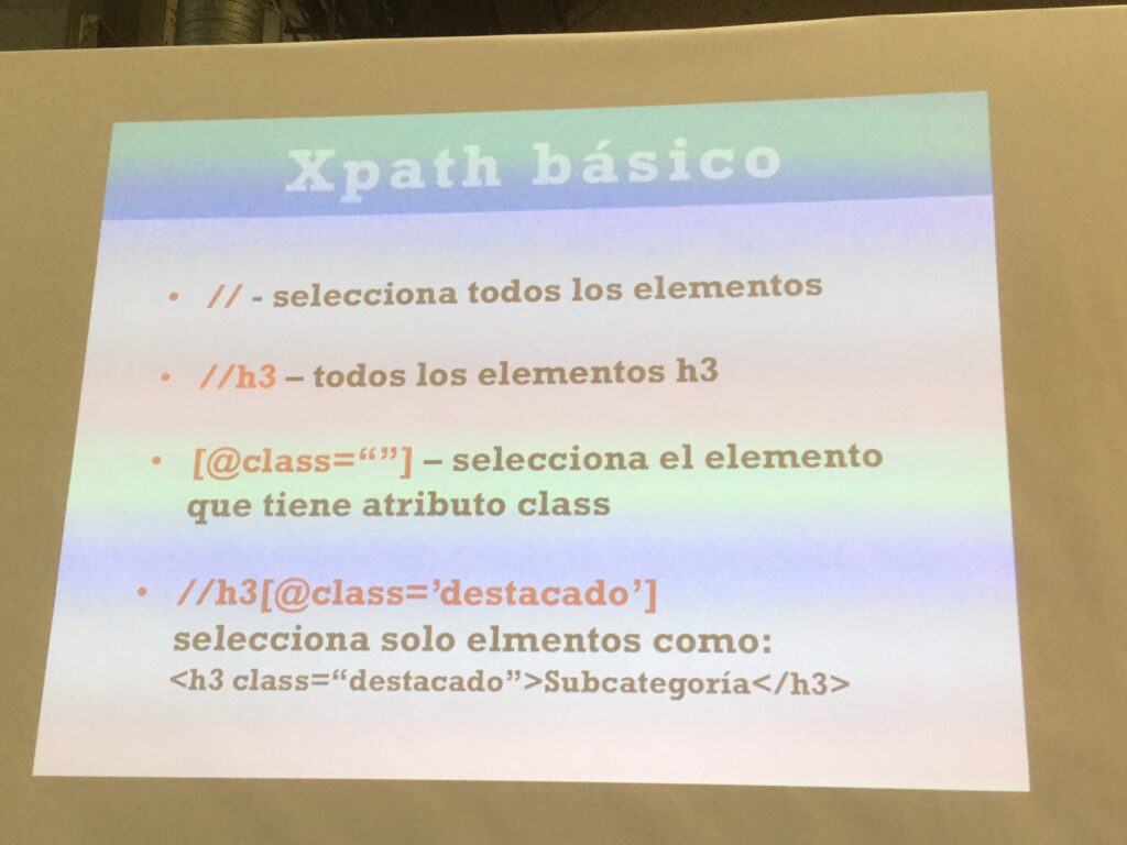 Basic Xpath explained by Arturo Marimón