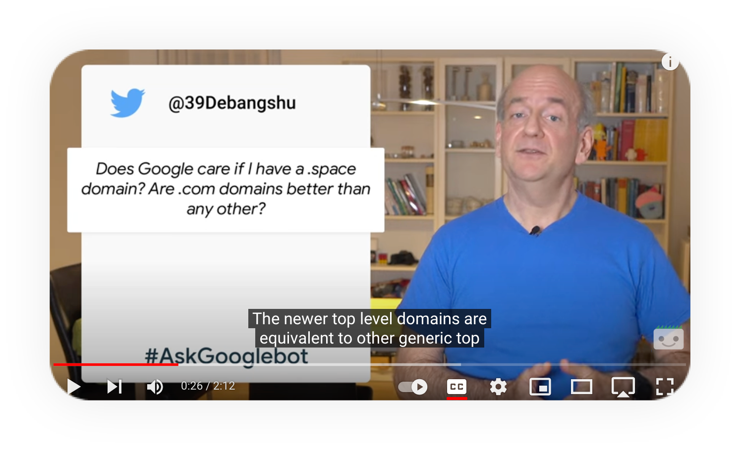 Google's John Mueller explains in this video the impact of the new domain extensions on SEO.