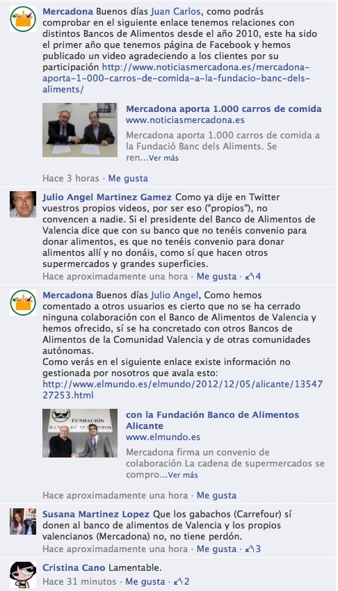 Mercadona Facebook