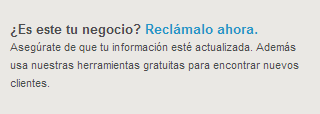 Reclama tu negocio en Foursquare