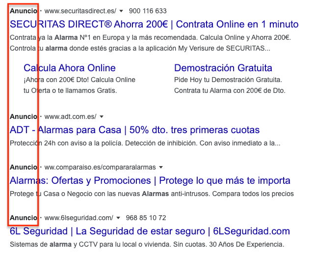 Anuncios de la Red de Búsqueda en Google