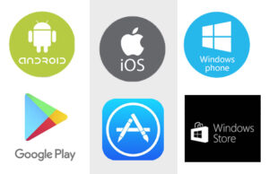 Top 3 smartphone operating systems and their app stores