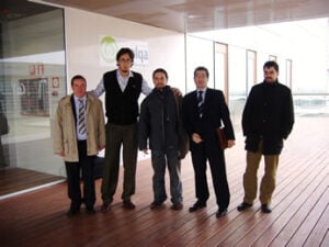 José Félix Muñoz Soro junto a Javier Gosende, de Human Level Communications, y otros ponentes de la Feria