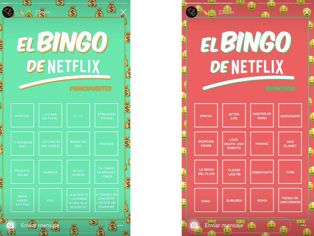 Netflix Bingos