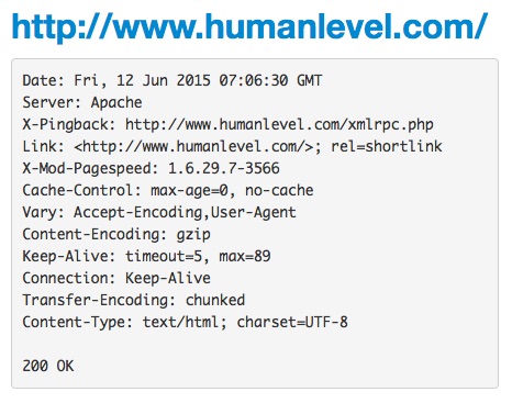 Analysis of http headers