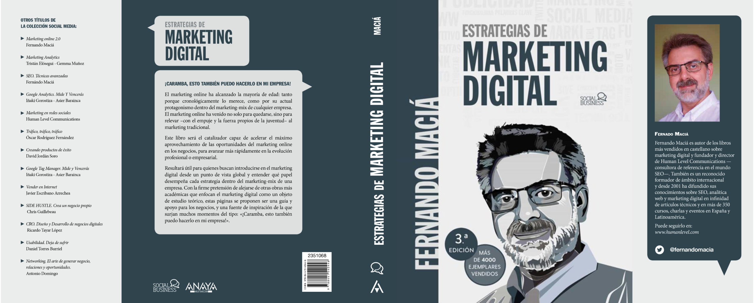 Cubierta del libro Estrategias de marketing digital