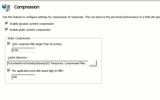IIS7 Compression