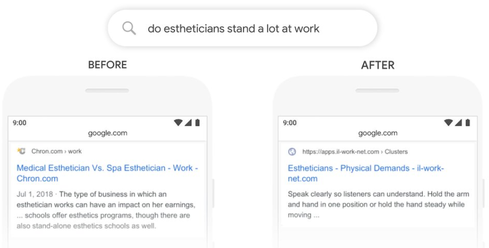 Sonculta estheticians for Google BERT