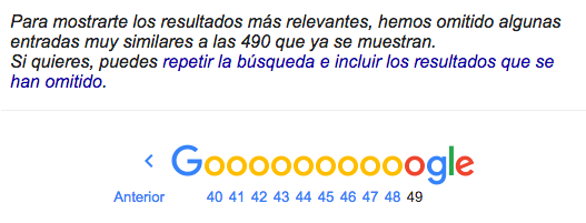 Contenido duplicado en los resultados de búsqueda de Google