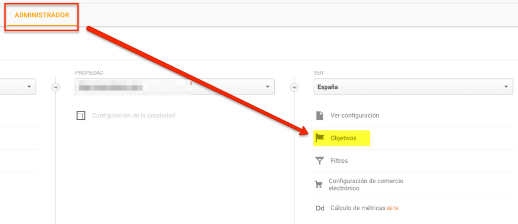 Cómo definir objetivos en Google Analytics