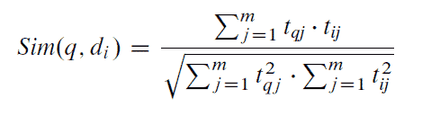 cosine distance