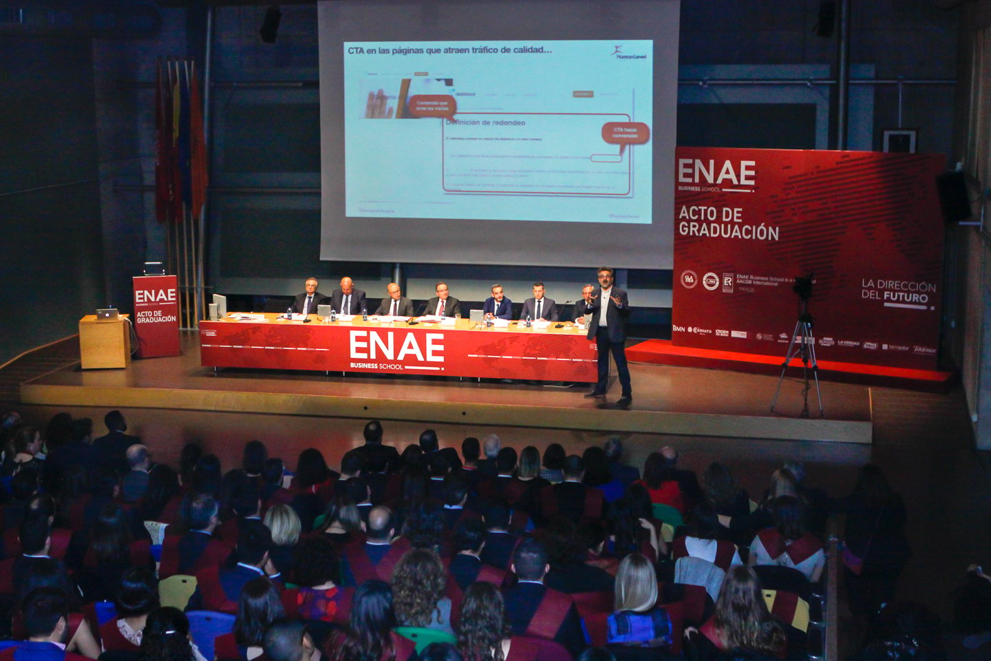 Fernando Maciá en el Acto de Graduación de ENAE