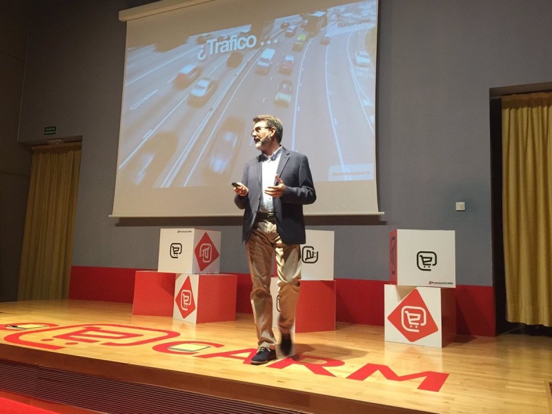 Fernando Maciá at the award ceremony of CECARM Murcia