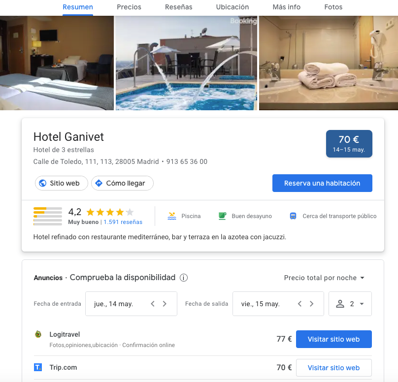 Google Hotels