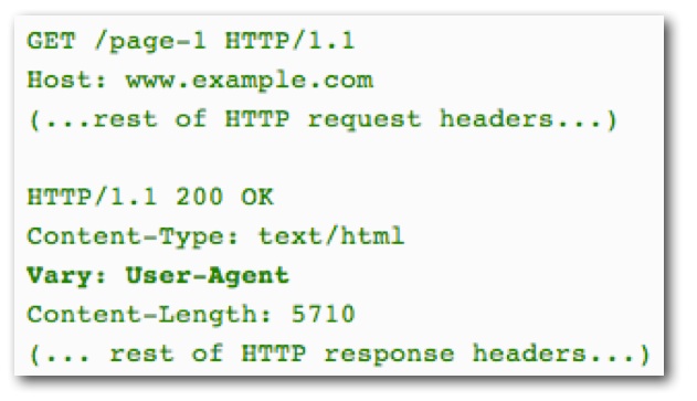 http user-agent: vary