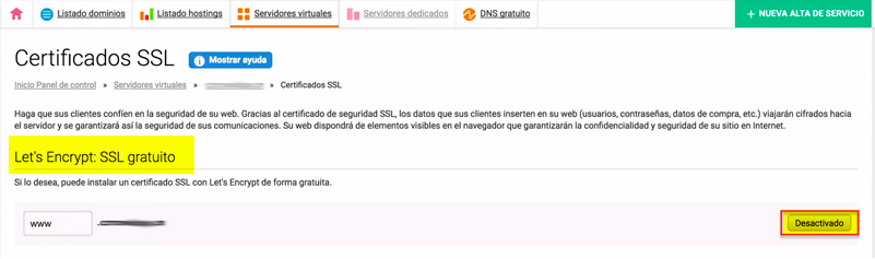 Instalación certificado SSL en Cdmon parte 3