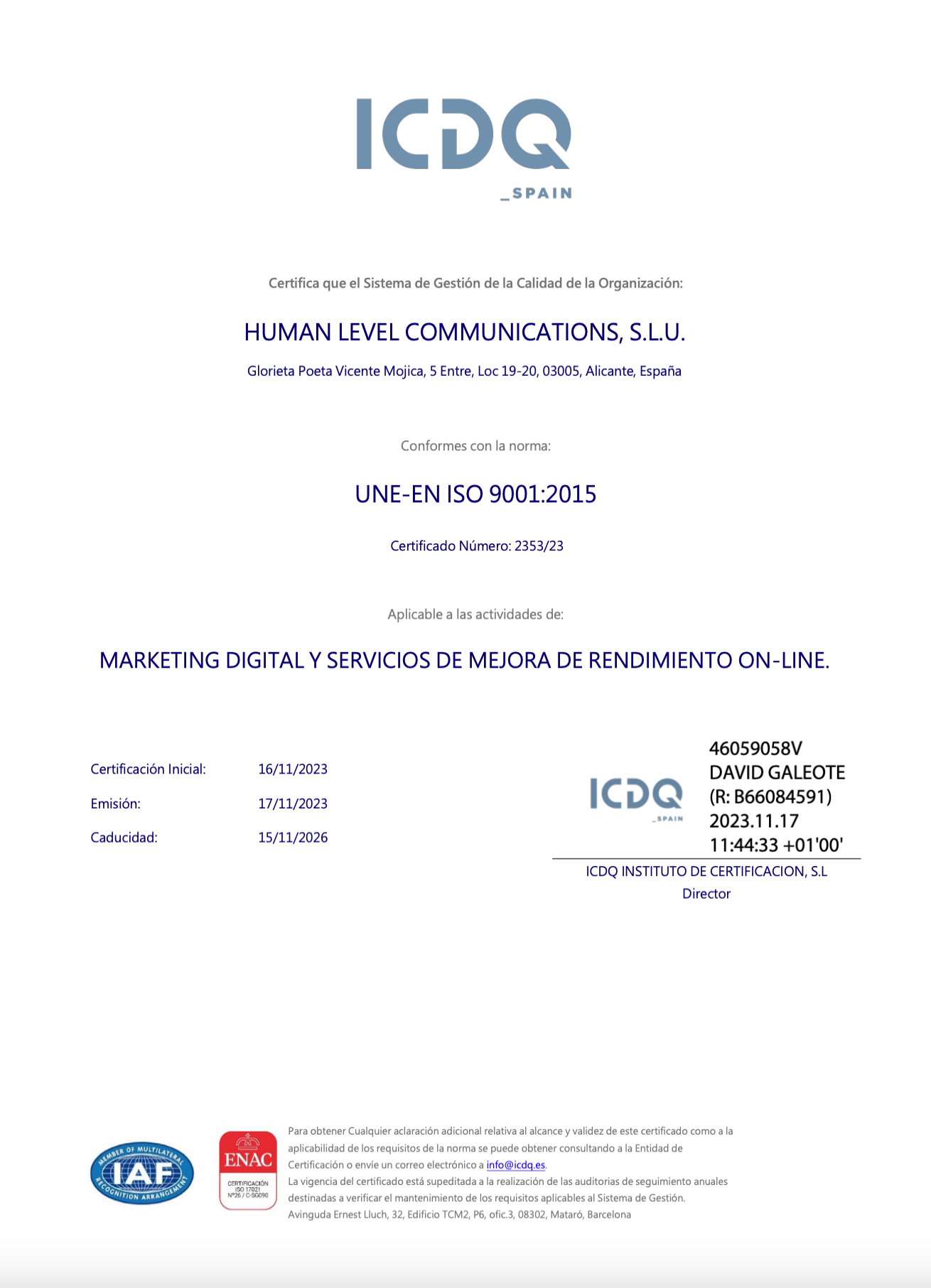 ISO 9001:2015