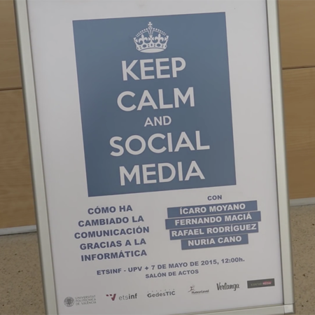 Coloquio Keep calm and social media en GedesTiC UPV