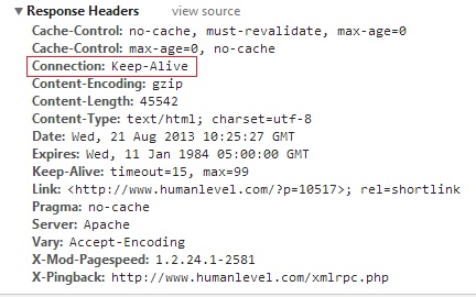 Response headers: an important part of web page load optimization