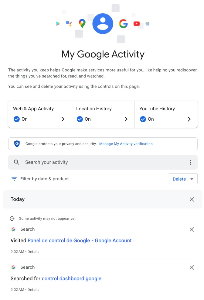 Google My Activity