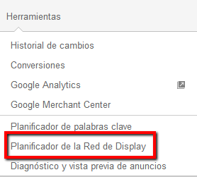 Planificador de la red de Display de Google