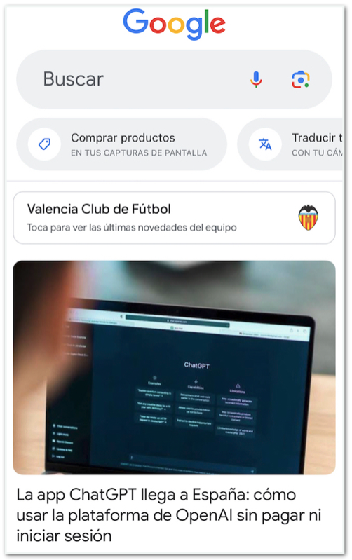 google discover que es