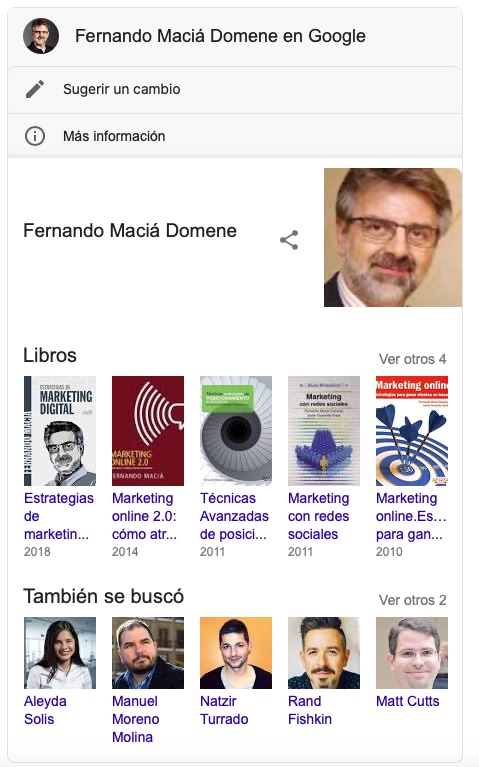 Entities related to Fernando Maciá