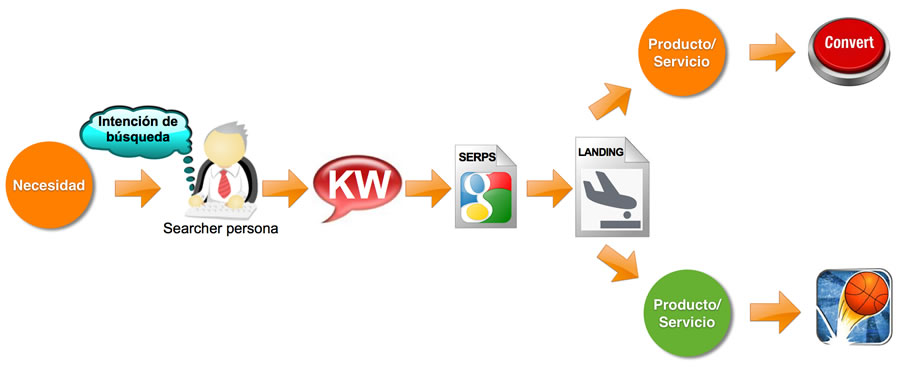 Searcher persona: proceso de búsqueda