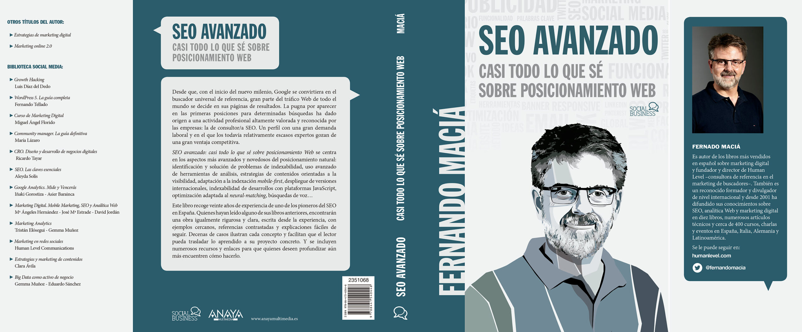 Cubiertas del libro SEO Avanzado