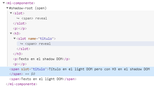 shadow DOM y light DOM