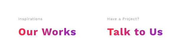 Typography with multicolor gradients