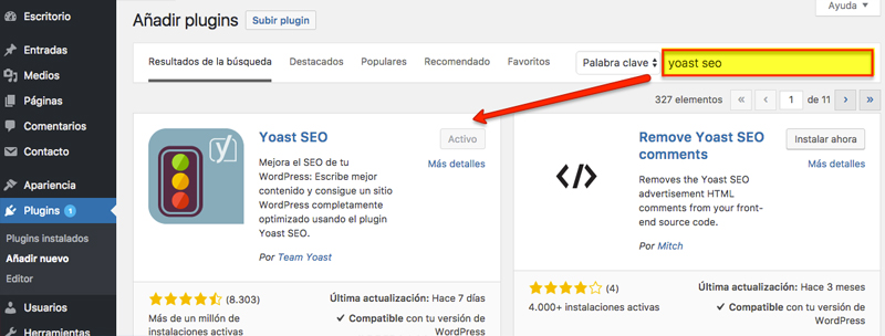 Cómo instalar Yoast SEO: segunda parte